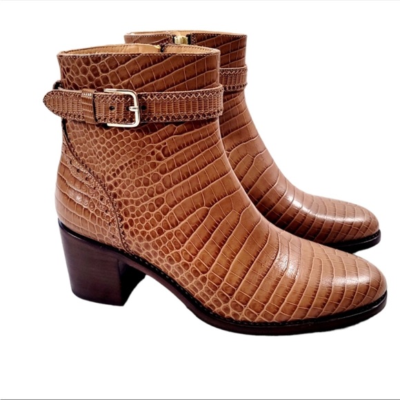 Office Of Angela Scott Shoes - The Office Of Angela Scott Miss Georgia Boot Tobacco Leather Ankle Boots 40